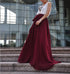 High Waist Maxi Skirt Chiffon Silk Skirts Beautiful Bow Tie Elastic Waist Summer Skirt Floor Length Long Skirt (037), #126