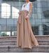 High Waist Maxi Skirt Chiffon Silk Skirts Beautiful Bow Tie Elastic Waist Summer Skirt Floor Length Long Skirt (037), #105